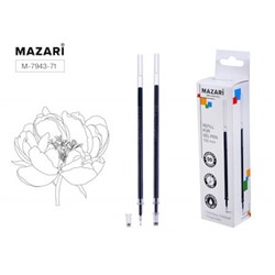 Стержень гелевый 130 мм M-7943-71 черный, игольчатый пиш.узел 0.5мм Mazari