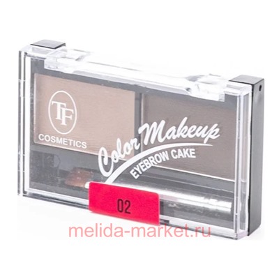 Triumph EYEBROW CAKE Тени для бровей корректирующие, сухие, матовые, тон 02 (срок до 12.23)