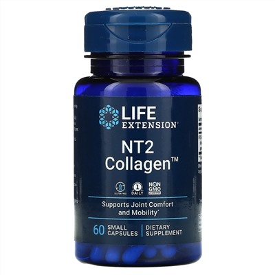 Life Extension, NT2 Collagen, 60 маленьких капсул