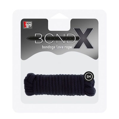 Чёрная веревка для связывания Love Rope - 5 м.