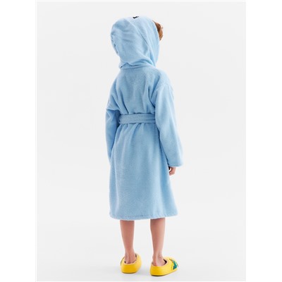Халат махровый детский Этель «Акула», размер 30 (98-104 см), голубой