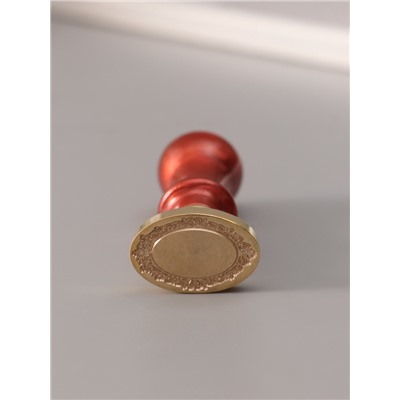 Печать для сургуча с пластиковой ручкой «Ажурная рамка. Овал», 6.3×3×2 см