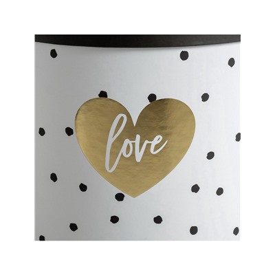 Набор коробок для цветов 4 в 1, упаковка подарочная, «Чёрно-белый», 14×14×13 см - 20×20×17.5 см