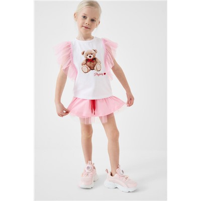 Юбка-шорты трикотажные для девочек