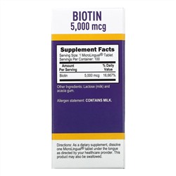 Superior Source, Biotin, 5,000 mcg, 100 Tablets