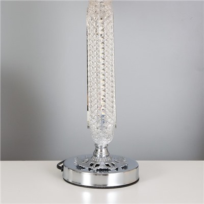 Лампа настольная «Рета» 1×40 Вт Е27+подсветка, хром 29×29×51 см