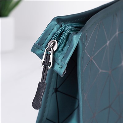 Косметичка 22х14,5х5 см / GENA-28 / зеленая 690491