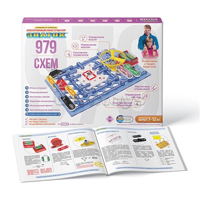 Электронный конструктор "ЗНАТОК" 979 схем