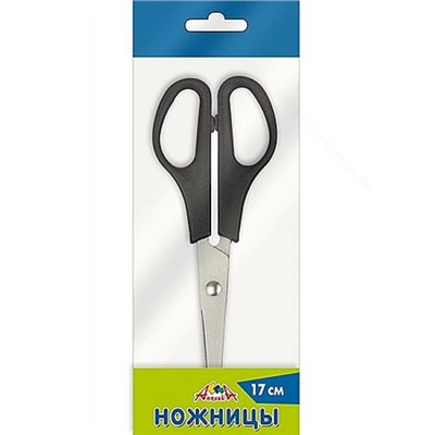 Ножницы 170 мм черные С0089Р АппликА