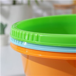 Миска-Салатник СибПолимер, 5 л, пластик, МИКС