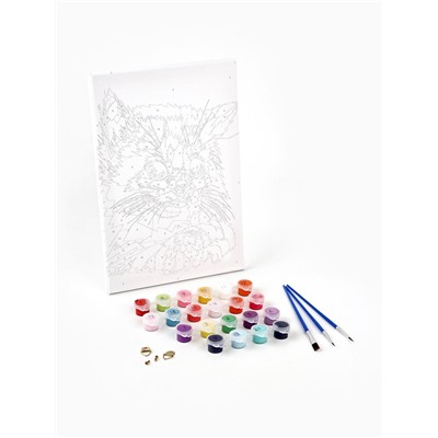 Картина по номерам на холсте с подрамником «Котёнок» 20×30 см