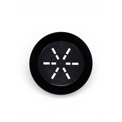 Горшок для цветов с поддоном «Япония», 2 л, пластиковый, графитовый