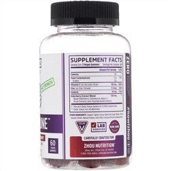 Zhou Nutrition, Максимальная сила Elder-Mune, бузина, 60 веганских жевательных таблеток