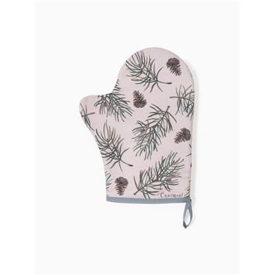 Набор кухонный «Этель» Christmas tree, варежка-прихватка 20×28 см, прихватка 19×19 см