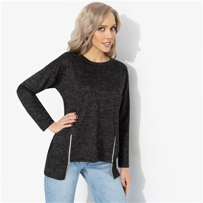 Свитшот с акцентными молниями, Городской драйв