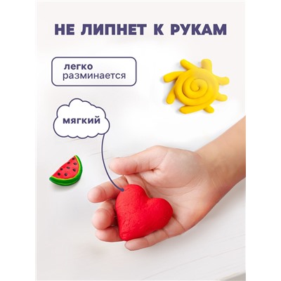 Пластилин Calligrata «Классический», 10 цветов, 200 г