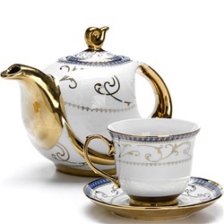 26669 Чай/сервиз 15пр 950мл+220мл мет/подст LR(х6)