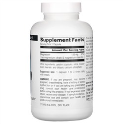 Source Naturals, цитрат магния, 133 мг, 180 капсул