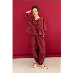 Блузка  NATURE093/05/Винный