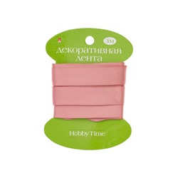 Лента декоративная АТЛАСНАЯ "ПЕПЕЛЬНО-РОЗОВАЯ" 3 м х 15 мм 2-615/17 Альт