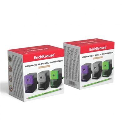 Точилка механическая с контейнером 6798 ассорти ErichKrause
