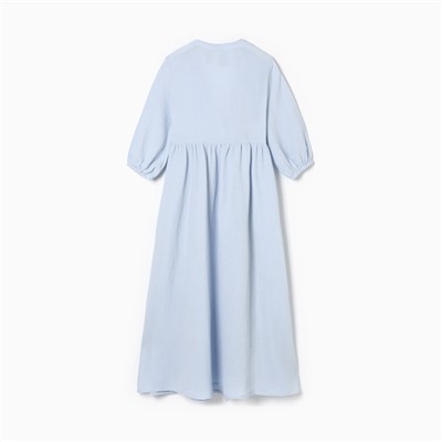 Платье на запах миди женское MIST Summer time, размер 40-42, голубое