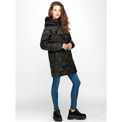 VM190121 черн Пуховик женский (40-48)
