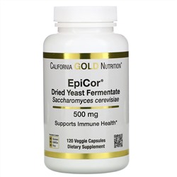 California Gold Nutrition, EpiCor, сухой дрожжевой ферментат, 500 мг, 120 растительных капсул