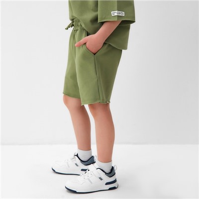 Шорты детские KAFTAN, размер 34 (122 - 128 см), хаки