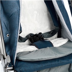 Санки-коляска Кидс 3-3С (темно-синий джинс)