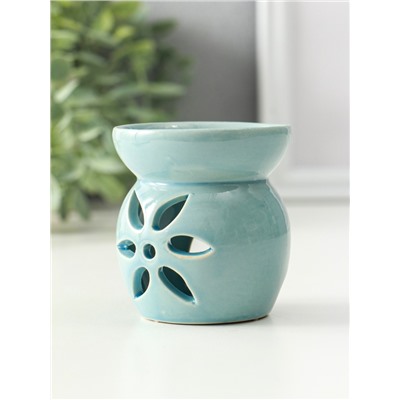 Аромалампа для эфирных масел «Цветок», 7×6.8×6.8 см, МИКС