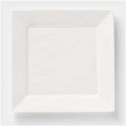 Тарелка фарфоровая квадратная Wilmax Stella, 25×25 см, белая