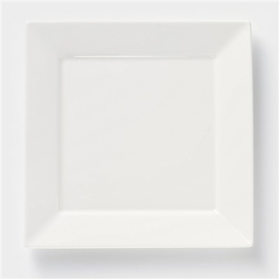 Тарелка фарфоровая квадратная Wilmax Stella, 25×25 см, белая