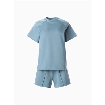 Костюм женский (майка, шорты) MINAKU: Casual Collection, цвет пепельный, размер 42