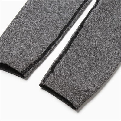 Легинсы спортивные женские MINAKU: SPORTLY, чёрные, размер 46-48