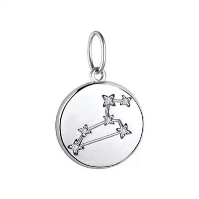 Подвеска из серебра куб.циркон., Л-27573