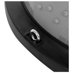 УЦЕНКА Полусфера BOSU гимнастическая ONLYTOP, массажная, с насосом, 46×20 см, серая