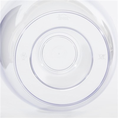 Кашпо для орхидей IDEA, 2 л, пластик, прозрачное