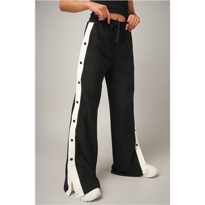 Женские брюки с заклепками из футера Happyfox