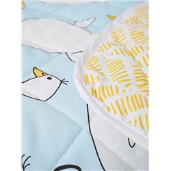 Покрывало детское из поплина - Гусь-обнимусь (мята)