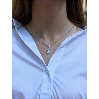 Подвеска из чернёного серебра - Матрона Московская 925 пробы К3-693ч