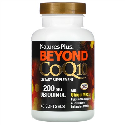 Nature's Plus, Beyond CoQ10, (коэнзим Q10), 60 капсул