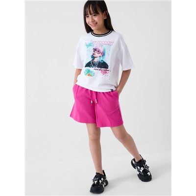 Фуфайка трикотажная для девочек (футболка)