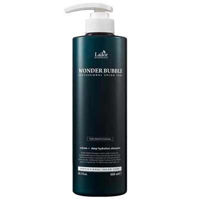 LADOR Wonder Bubble Увлажняющий шампунь для объёма и гладкости волос 600 мл
