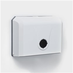 Диспенсер для бумажных полотенец в листах, 26×12×22 см, белый