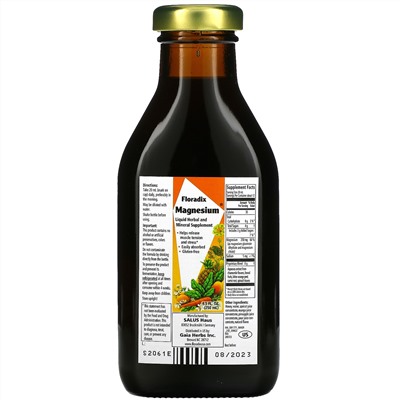 Gaia Herbs, Floradix, Magnesium, Liquid Herbal and Mineral Supplement, 8.5 fl oz (250 ml)