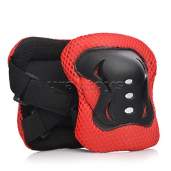 Набор защиты для катания (цвет красно/черный)