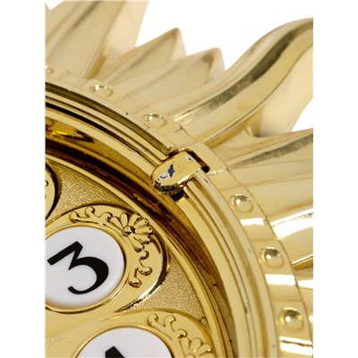 УЦЕНКА Часы настенные интерьерные «Карора», дискретный ход, 35×35 см, золотистые