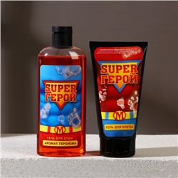 Подарочный набор мужской «Для подвигов»: гель для душа 250 мл и гель для бритья 110 мл, Чистое счастье