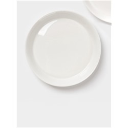 Тарелки глубокие Magistro White Snow, набор 2 шт., 600 мл, 21.5×3.5 см, фарфор, белые